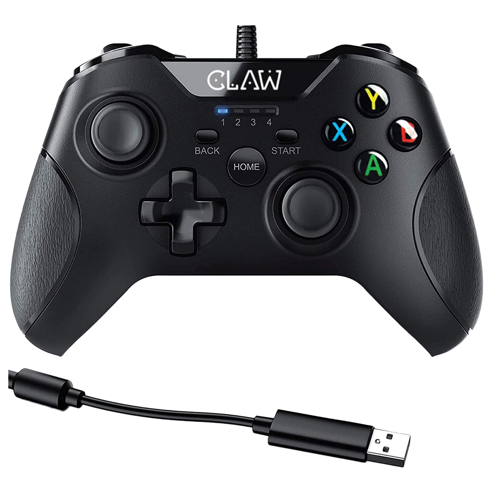 Claw Shoot Wired Controller For PC (Rubberized Textured Grip, Black ...